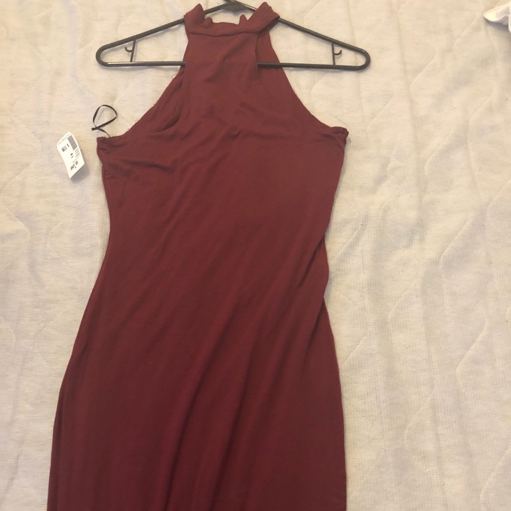 Burgundy dress